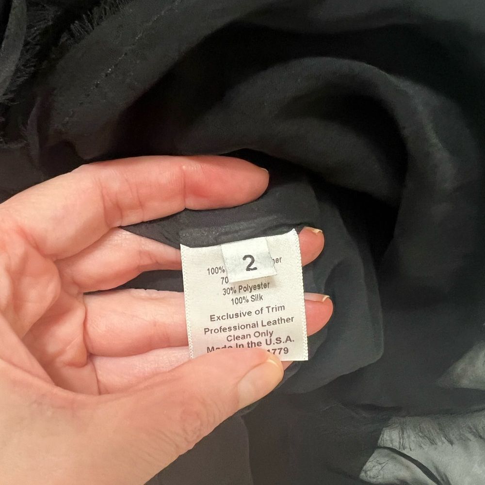 Illia Size 2 Leather Top And Lace Gothic Punk Small Medium Nwt vest zippper - Picture 15 of 15